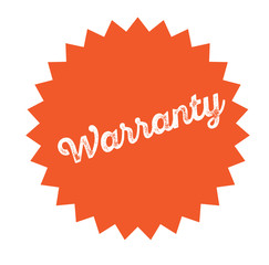 warranty stamp on white
