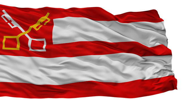Boxtel City Flag, Country Netherlands, Isolated On White Background