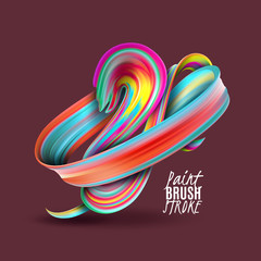 Colorful Brush Stroke Illustration