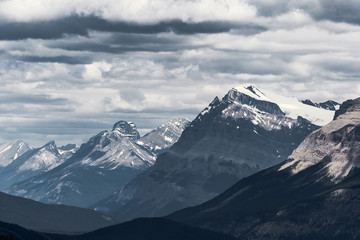 Dramatic landscape along the Icefields Parkway, Canada