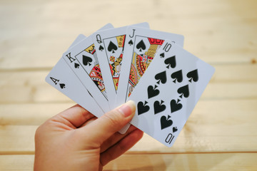 The playing cards