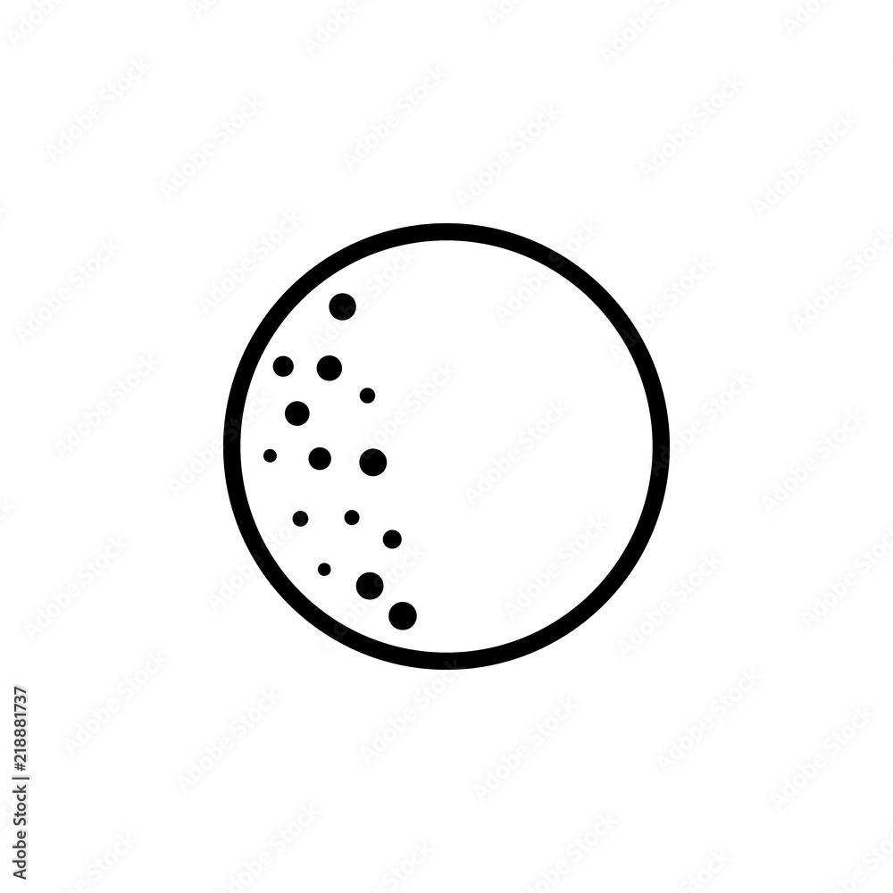 Poster full moon sign icon. element of weather sign for mobile concept and web apps icon. thin line icon fo