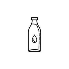 bottle of water dusk icon. Element of drinks and beverages icon for mobile concept and web apps. Thin line bottle of water icon can be used for web and mobile