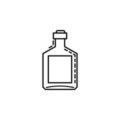 bottle of alcohol dusk icon. Element of drinks and beverages icon for mobile concept and web apps. Thin line bottle of alcohol icon can be used for web and mobile