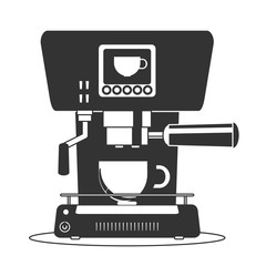 Coffee maker machine icon flat. Simple Stock flat vector illustration.