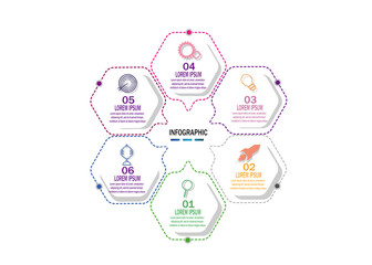 creative timeline infographic template element for workflow,process,presentation with modern concept design vector