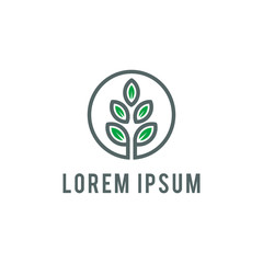 natural farm icon logo template vector illustration