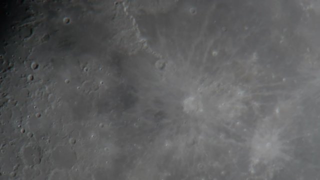 Moon Surface Craters SCT Telescope