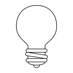 bulb light isolated icon