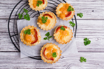 Tartlets with vegetables