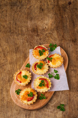 Tartlets with vegetables