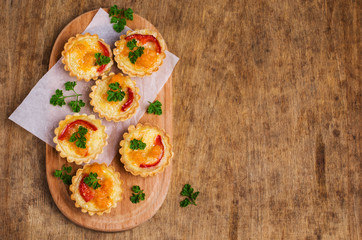Tartlets with vegetables