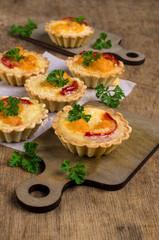 Tartlets with vegetables