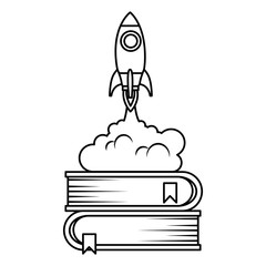 rocket start up with books