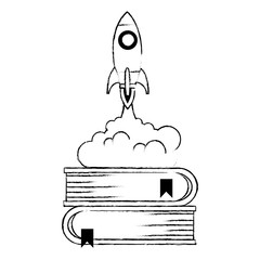 rocket start up with books