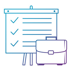 portfolio briefcase with paperboard