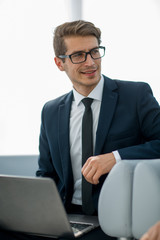 portrait of a confident young businessman.