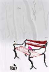 Lost Puupy in a Snow Storm O711