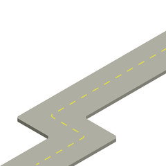 Fototapeta premium Road isometry icon 