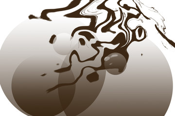 Abstract geometric background, hand-drawn