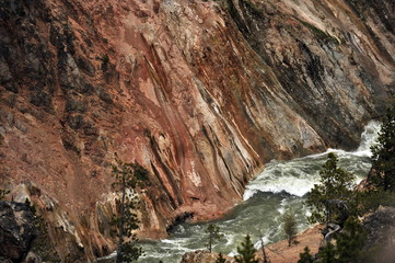 USA. Yellowstone Canyon.