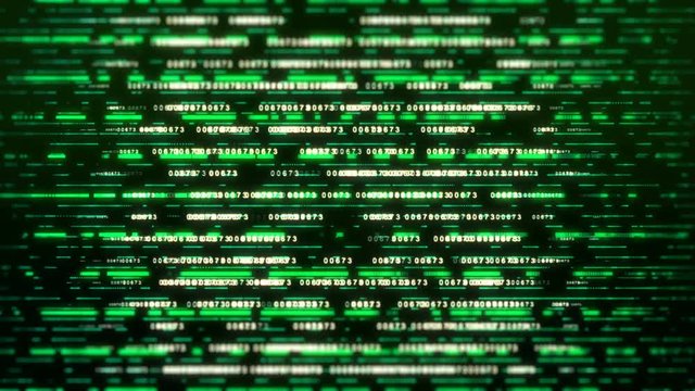 Motion graphic digital code data technology