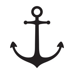 Anchor vector icon logo boat pirate Nautical maritime illustration symbol graphic clipart