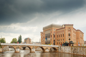 Sarajevo city hall, Bosnia and Herzegovina