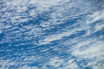 Cirrocumulus cloud beautiful blue white sky background