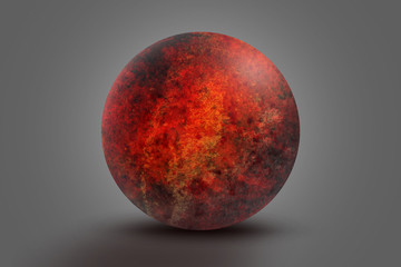 Fototapeta premium Solar System - Planet Mars. High resolution images presents planets of the solar system. 3d illustration