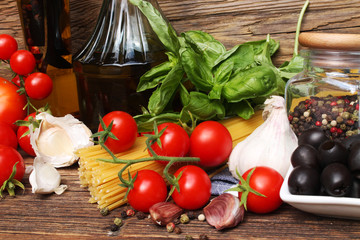 składniki na spagetti