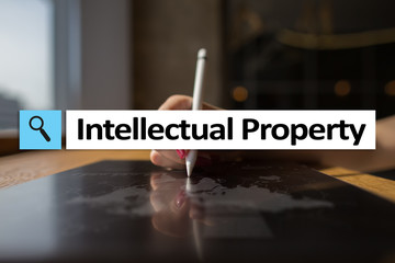 Intellectual property rights. Patent. Business, internet and technology concept.