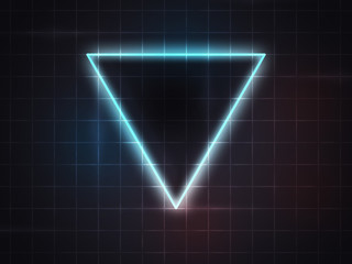Triangle Neon Lights Background
