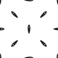 Surfboard pattern repeat seamless in black color for any design. Vector geometric illustration