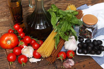 składniki na spagetti