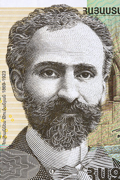 Hovhannes Tumanyan Portrait From Armenian Money