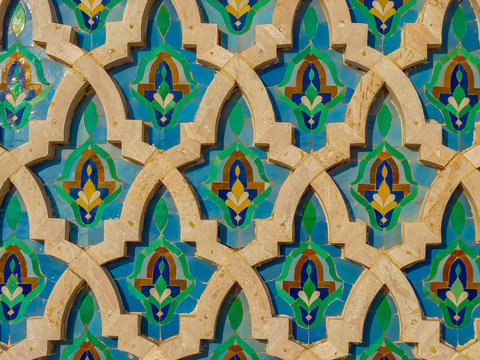 Ornate traditional Moroccan Tile Pattern