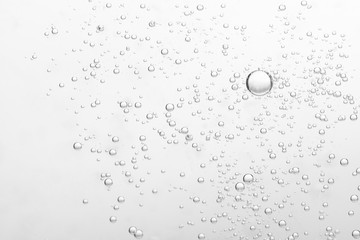 Clear fizz bubbles