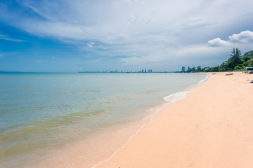 Background image of the sea and beautiful beach.
