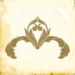 Fototapeta premium Vector baroque of vintage elements for design. 