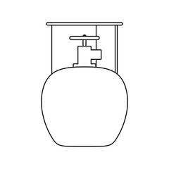 Icon of camping gas container