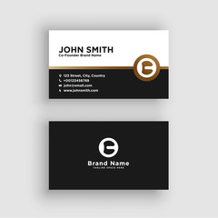 Business card. Vector. Exclusive and Modern design