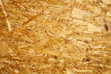 Particle board close-up.