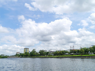Naklejka premium lakeside park.