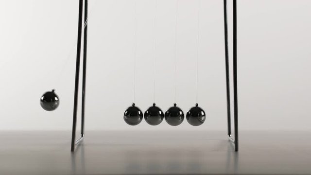 Balance balls is swinging - Front view