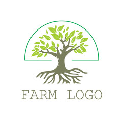 Obraz premium farm logo design