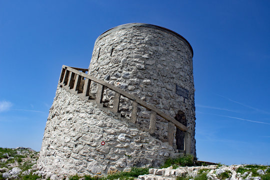 Tower at Vojak Summit in Istria
