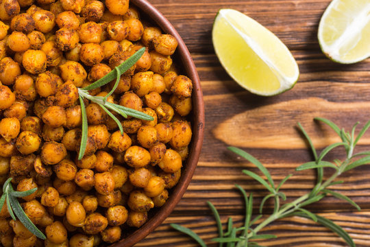 Roasted chickpeas with rosemary