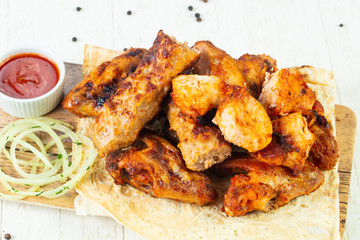 Meat kebab mix plate