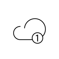 Cloud Icon, Cloud icon vector, in trendy flat style isolated on white background. Cloud icon image